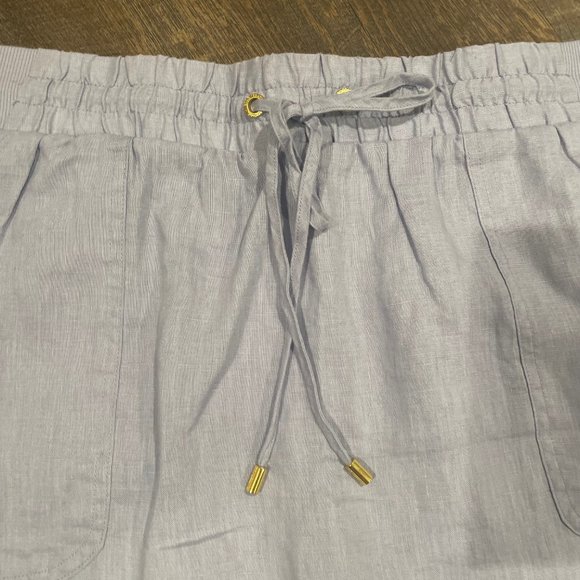 Ellen Tracy Linen Chambray Skort, Size Small - Picture 5 of 8